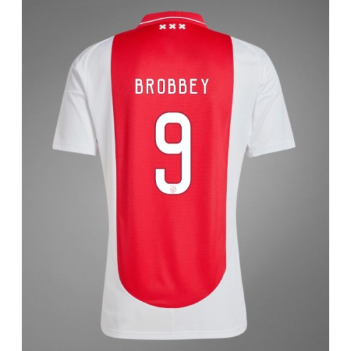 Moški Nogometni dresi Ajax Brian Brobbey #9 Domači 2024-25 Kratek Rokav